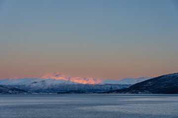 View from Straumsfjorden, Troms, Norway