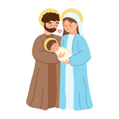 holy family cartoon © Gstudio