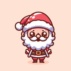 Vector illustration of santa claus for christmas merry christmas
