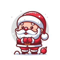 Vector illustration of santa claus for christmas merry christmas
