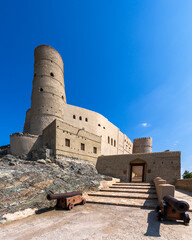 Bahla Fort, historic fortress close to Jebel Akhdar highlands in Oman, a world heritage site