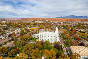 The Sain George, Utah, Lds temple 