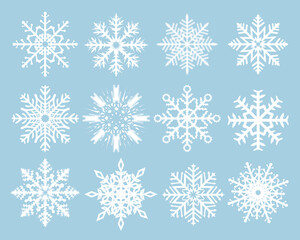Winter Banner With Snowflake Border