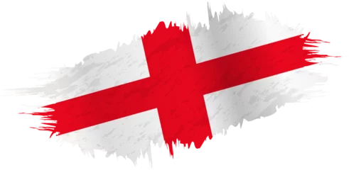 Deurstickers Brushstroke flag of England © boldg