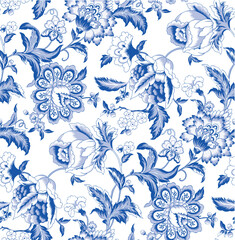 Flowers pattern Beautiful Indian Floral Paisley 