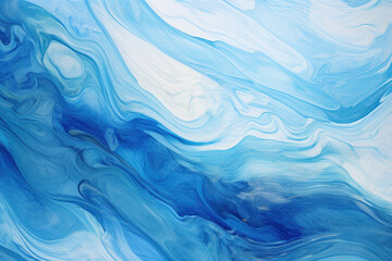 Abstract Watercolor Sea Waves Design