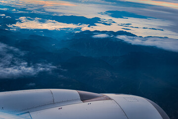 view from airplane window