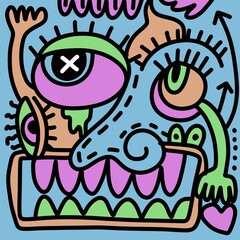 abstract graphics of versatile .