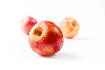 Red apples isolated on white background 