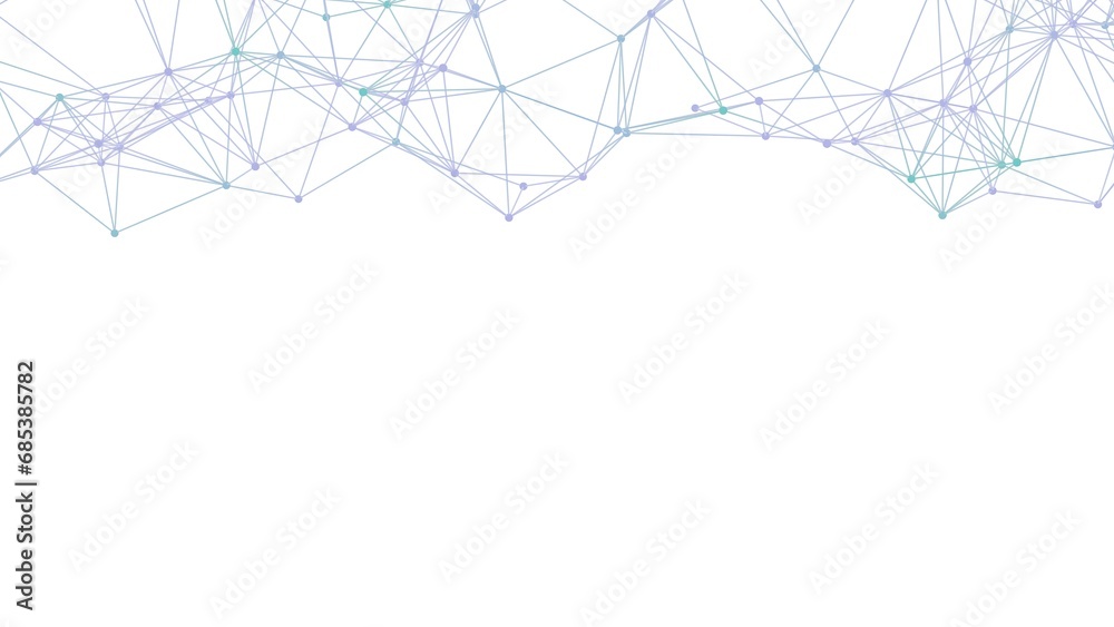Aufkleber Abstract geometric background. Plexus mesh backdrop illustration.