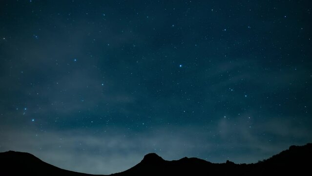 Mojave Desert Jawbone Canyon Stars Time Lapse Southwest Sky Astrophotography California USA