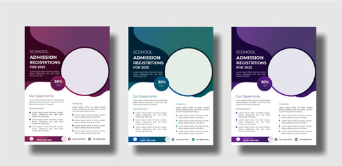 a bundle of 4 templates of different colors a4 flyer template, modern business flyer template, abstract, business flyer, and creative design, IT company