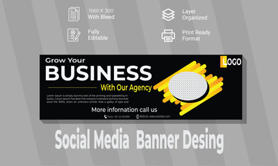 Obraz premium modern business banner