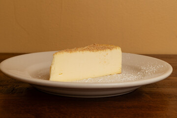 slice of cheesecake on a plate