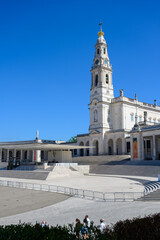 Sanctuary of Our Lady of the Rosary of Fátima in Fátima, Portugal. 10 Aug 2023.