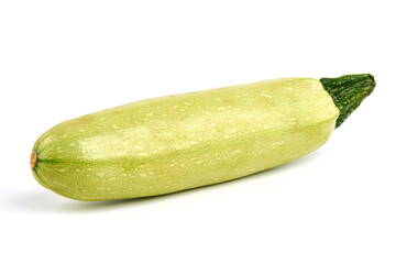 Fresh zucchini, squash, isolated on a white background.
