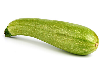 Fresh zucchini, squash, isolated on a white background.