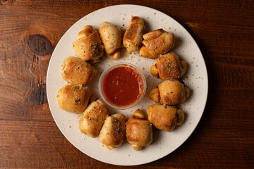 pepperoni rolls with marinara