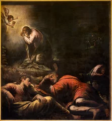Poster Im Rahmen VICENZA, ITALY - NOVEMBER 5, 2023: The painting  of prayer of Jesus in Gethsemane garden  in the Cathedral by Alessandro Maganza (1587-1589). © Renáta Sedmáková