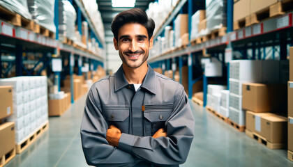 Fototapeta premium person in deposit, working 