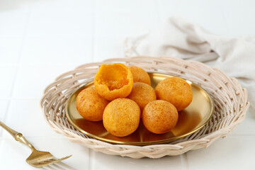 Sweet Potato Balls or Bola Ubi Kopong, Indonesian Traditional Snacks