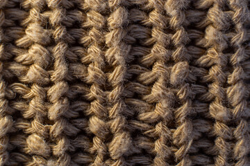 Texture of the fabric of a jersey. Macro image of the fabric of a garment.