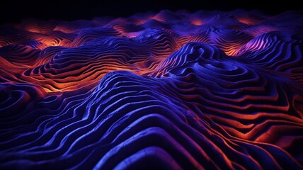 Dramatic photography cymatic patterns AI Generated image