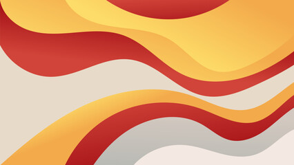 Abstract red yellow Background with Wavy Shapes. flowing and curvy shapes. This asset is suitable for website backgrounds, flyers, posters, and digital art projects.