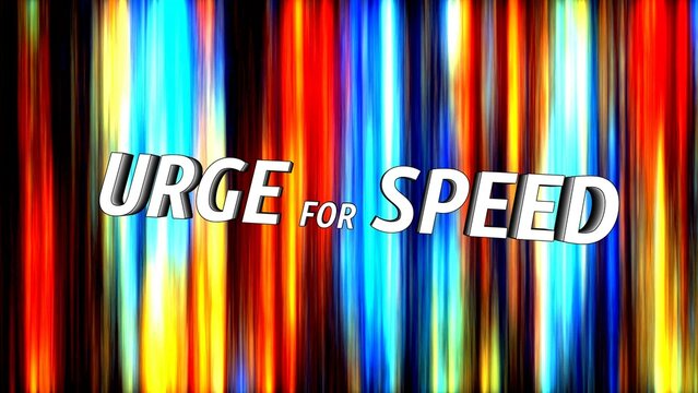 Urge For Speed Fast Cars Title Intro
