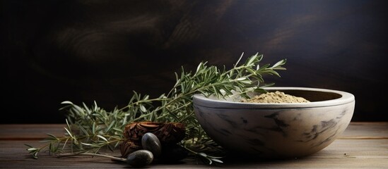 Symbols of Ash Wednesday: bowl with ashes, olive branch, and cross.