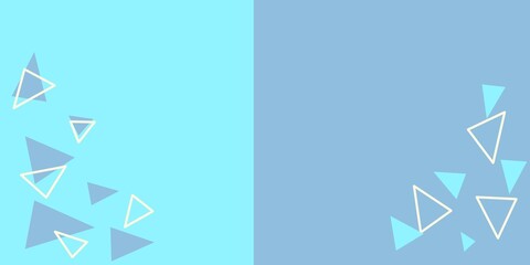 abstract background with triangles blue color