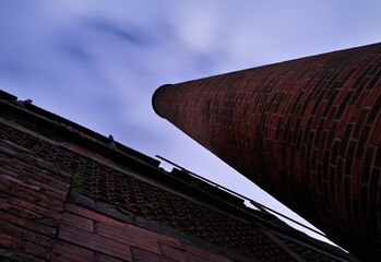Old chimney, old factory, Almargem do Bispo, Sintra Portugal - obrazy, fototapety, plakaty