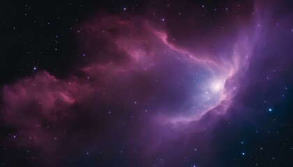 A wide-angle shot of a massive nebula glowing brightly in deep space