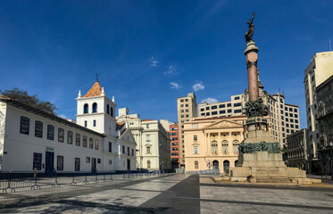 Pateo do Colegio Square in the Center of São Paulo state of São Paulo, Brazil, Anchieta museum