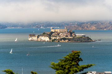 Naklejka premium Alcatraz Island in San Francisco, California