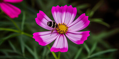 Obraz premium Flower and bees