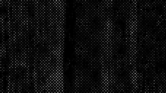 Halftone animated texture. Looped background 