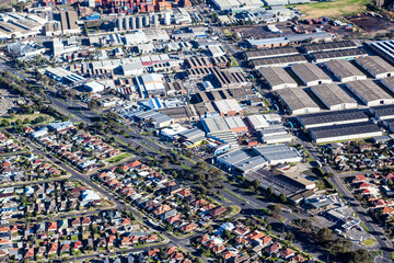 Aerial view of West Footscray in 
Melbourne.