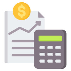 Accounting Service Flat Icon