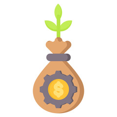 Investment Management Flat Icon
