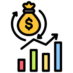 Capital Outline Color Icon