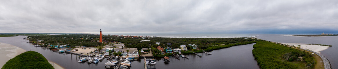 Fototapeta na wymiar Beautiful landscape photo of Ponce Inlet Florida print