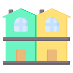 Duplex Flat Icon