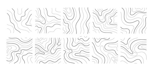 Line topograpic pattern. Abstract topographic map background vector. Pattern design for fabric, packaging, web, geographic grid map vector illustration.