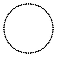 Simple circle frames on white background. Doodle frame system, circle monogram sign. 