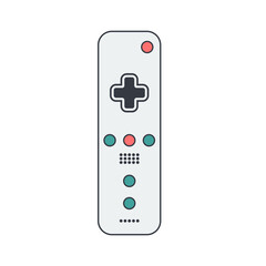 Gamepad controller illustration. Gamepad for a game console in vector. Joystick for the console game. Vector illustration.