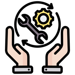 Skills Outline Color Icon