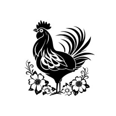 Chicken SVG Flower