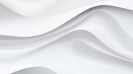 White & Grey Satin Waves. Luxury Elegant Silk Drapery