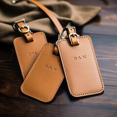Travel Accessories.Travel accessories on wooden floor ready for travel.Generative AI